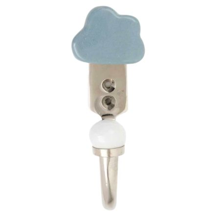 Grey Cloud Ceramic Hook